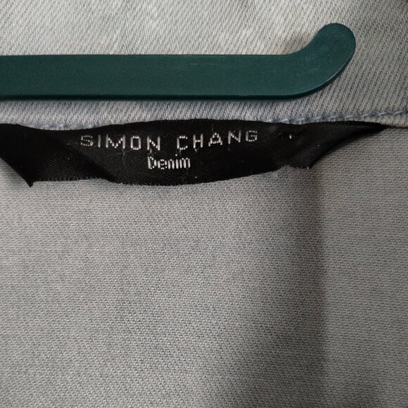 Simon Chang denim jacket SZ 12 - Picture 3 of 4